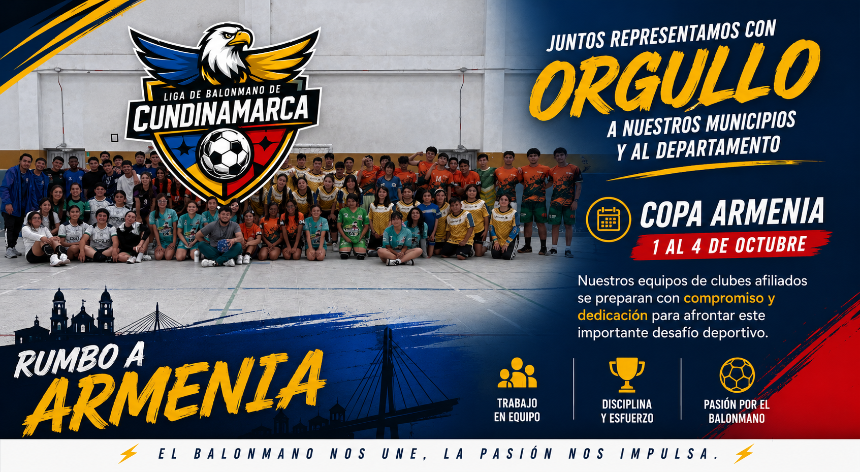 Clubes de Cundinamarca se preparan para la Copa Armenia 2026 🤾‍♂️🏆